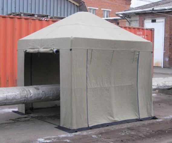 Палатка сварщика 2,5х2,5м ПВХ+брезент с усиленным каркасом