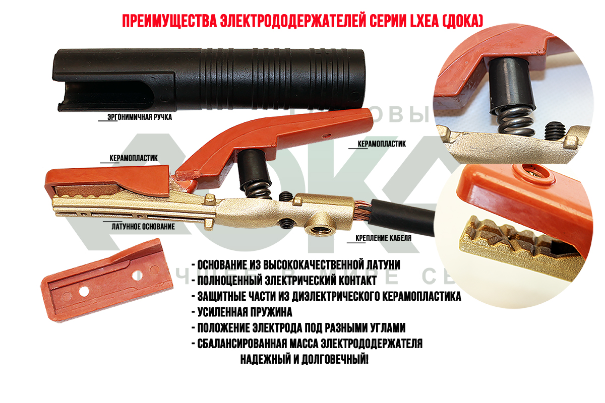 Преимущества электрододержателей серии LXEA